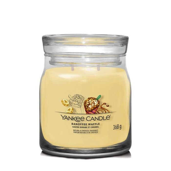 Yankee Candle Banoffee Waffle Candle - Signature Medium Jar